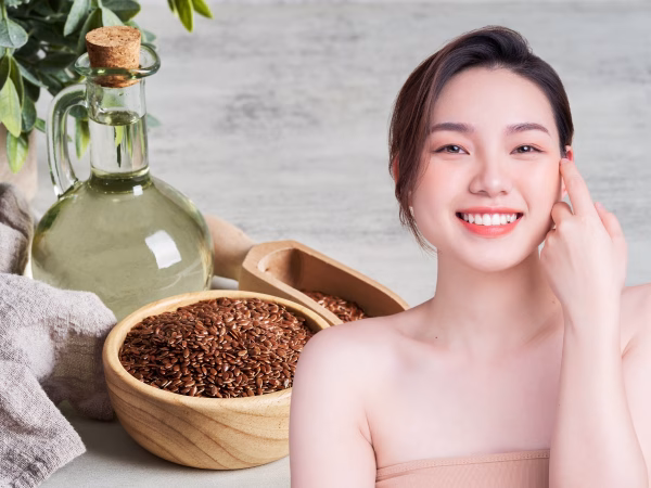 Tinh dầu hạt lanh tăng cường sức khỏe làn da và tóc